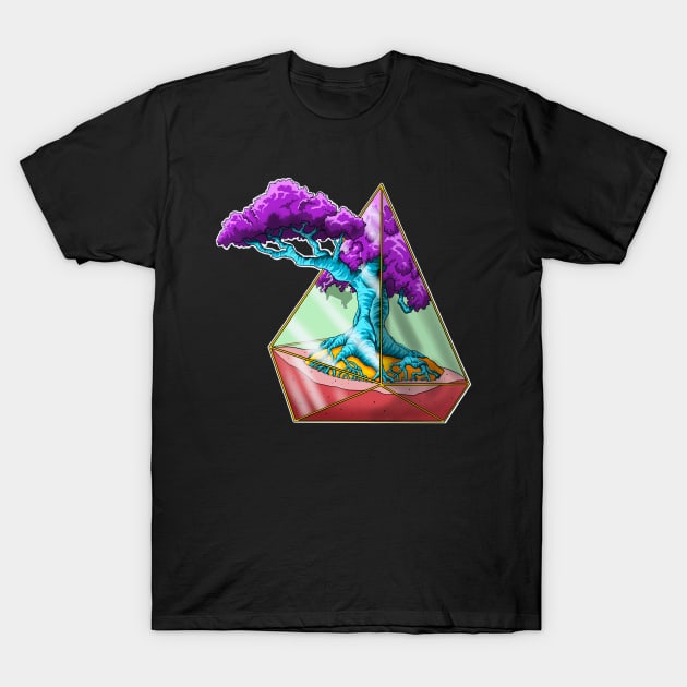 Rainbow psychedelic tree T-Shirt by NicsPics